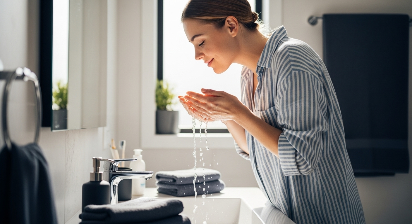 καθαρισμός προσώπου ρουτίνα