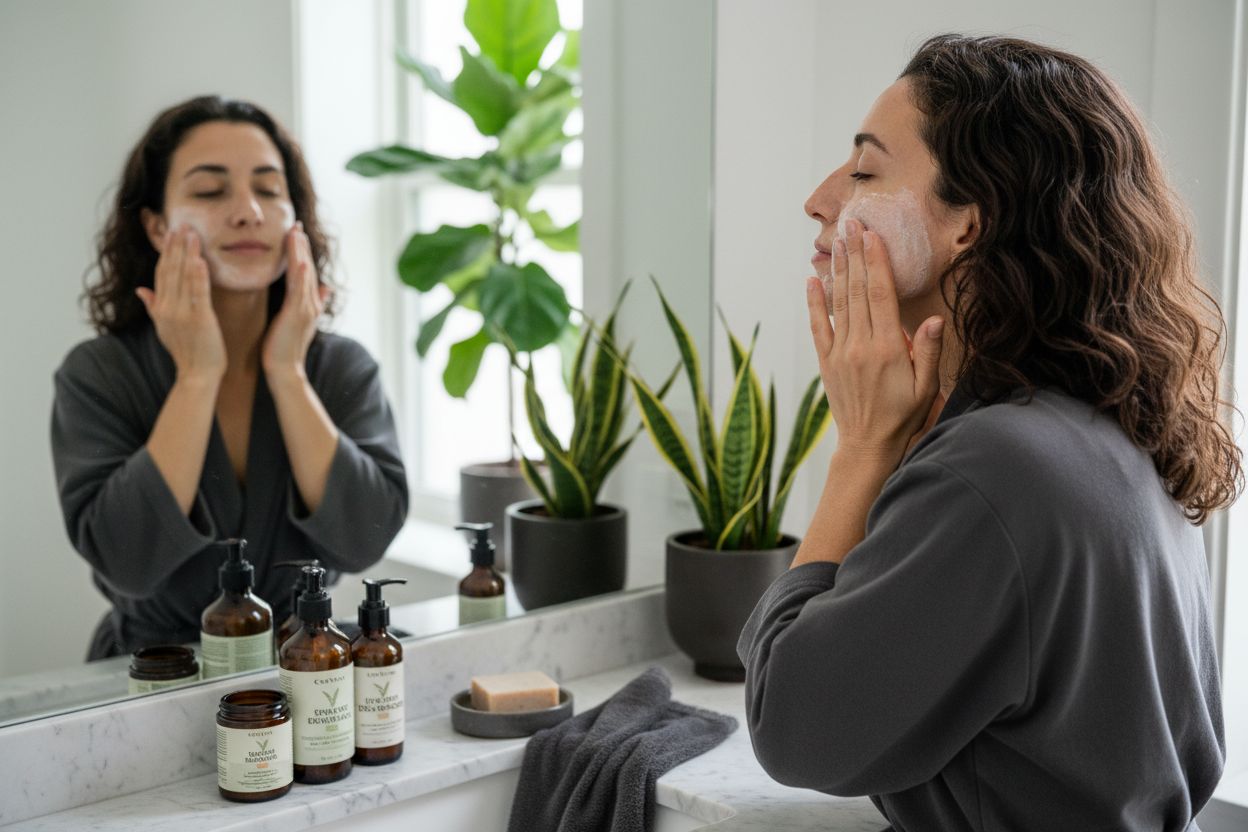 βήματα για λαμπερή επιδερμίδα