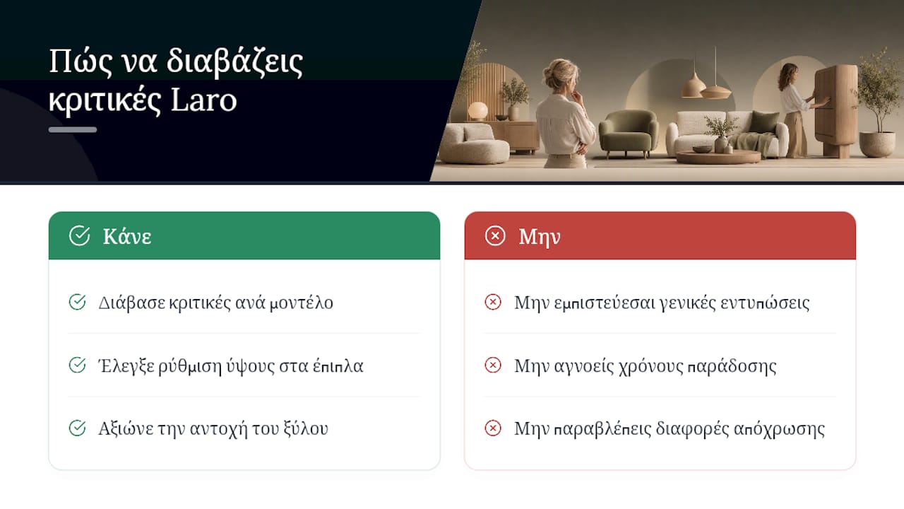 Τι λένε οι γονείς που έχουν αγοράσει προϊόντα Laro — overview diagram